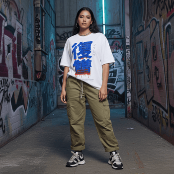 Tokai X glitchwear streetwear collection - Multiversity blue mode apparel