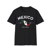 Mexico Unisex softstyle Tee, Mexico T-Shirt, Mexico Gift, North America Flag, Mexico Flag Tee, Travel tee