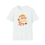 Candy Corn King Shirt: Rule Halloween with Sweet and Spooky Style.