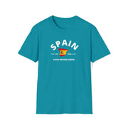 Spain Unisex Soft Style T-Shirt: Show Your Spanish Spirit with Comfortable and Stylish Apparel.