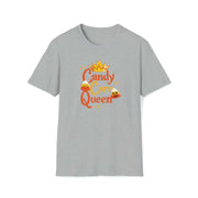 Candy Corn Queen Shirt: Reign Over Halloween with Sweet and Spooky Styles.