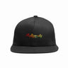 Black cap with 'Multiversity' text in colorful letters on a white background