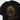 Angled product view of black Multiversity Reality Breaker Tee showing oversized graphic print