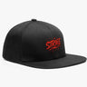Black cap with red 'Strike' logo on a white background
