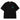 Front flat lay of the Zane Mode Tee in Jet Black, made from 240 GSM heavyweight cotton with a cyan Zane Dripwalker chest logo.